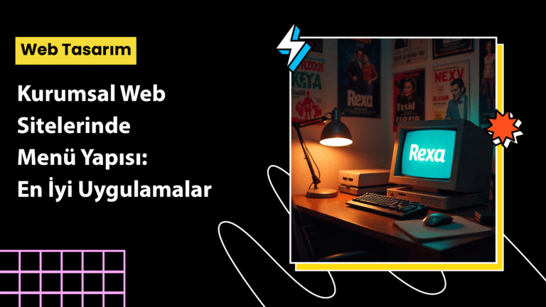 Kurumsal web sitesi menü yapısı – modern ve kullanıcı dostu navigasyon örneği