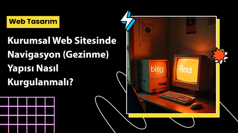 Kurumsal web sitesinde kullanıcı dostu navigasyon menüsü örneği ve gezinme yapısı