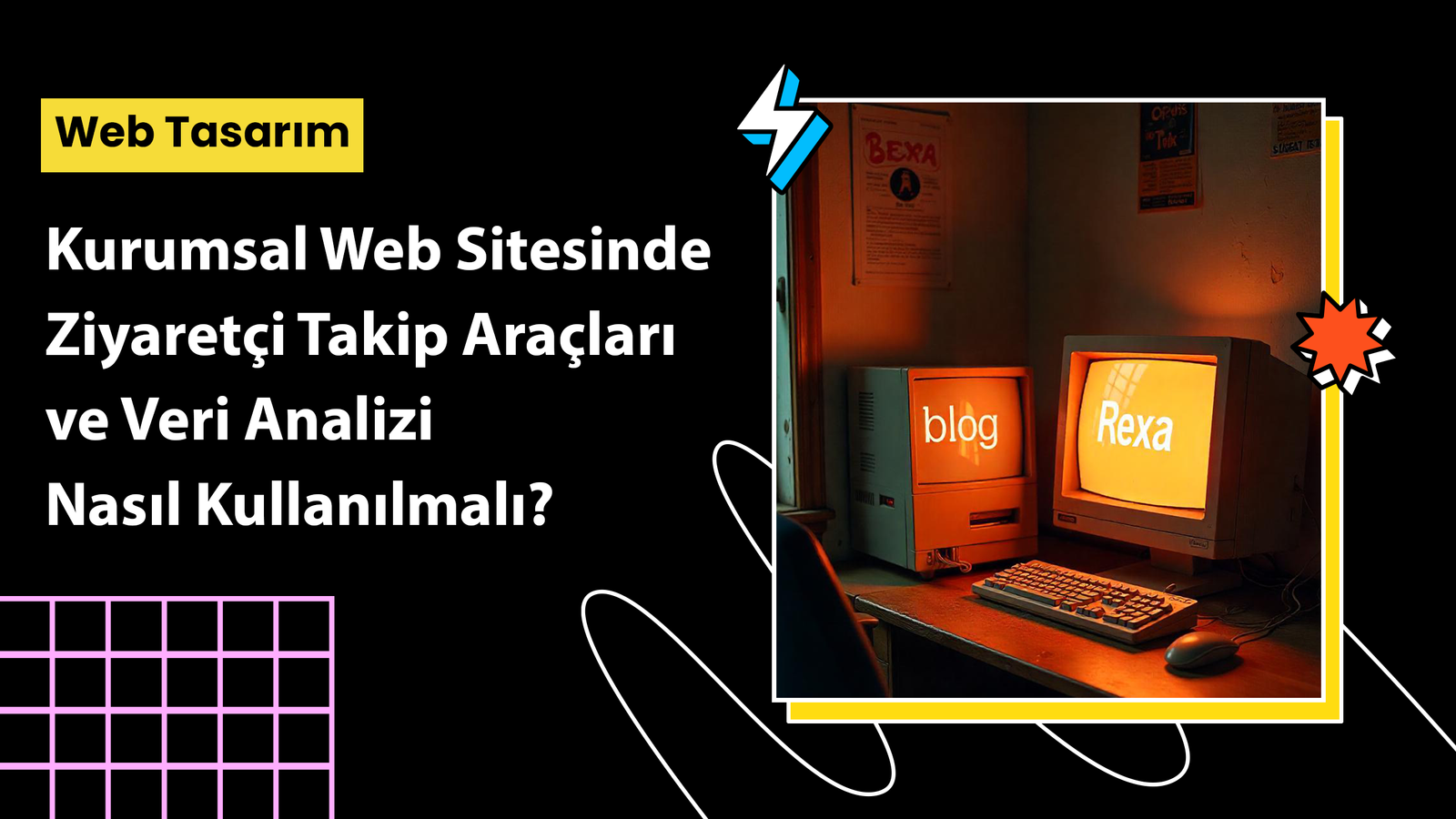 Kurumsal web sitesinde ziyaretçi davranışlarını analiz eden ekran görüntüsü ve veri analiz panelleri