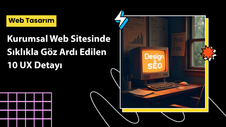 Kurumsal web sitesinde kullanıcı deneyimini etkileyen mikro UX detaylarının gösterildiği arayüz ekranı