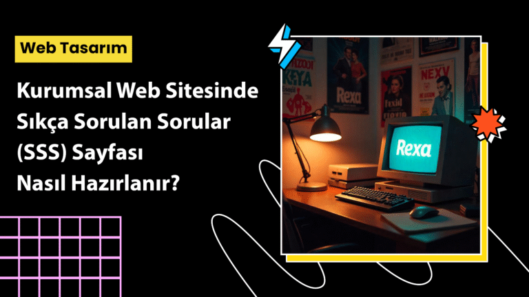 Kurumsal web sitesinde kullanıcı sorularını yanıtlayan modern ve sade SSS sayfası örneği