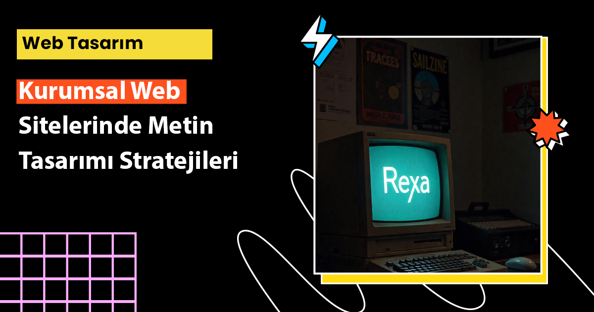 UX writing ile kullanıcıyı yönlendiren metin tasarımını gösteren bir web arayüz şeması