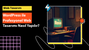 WordPress ile profesyonel web tasarımı sürecini anlatan arayüz tasarım görseli