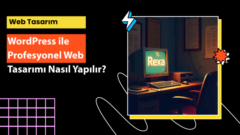 WordPress ile profesyonel web tasarımı sürecini anlatan arayüz tasarım görseli