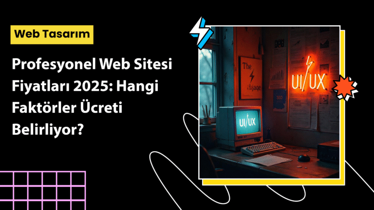 Fiyatlandırma tablosu ve profesyonel web sitesi tasarım konsepti