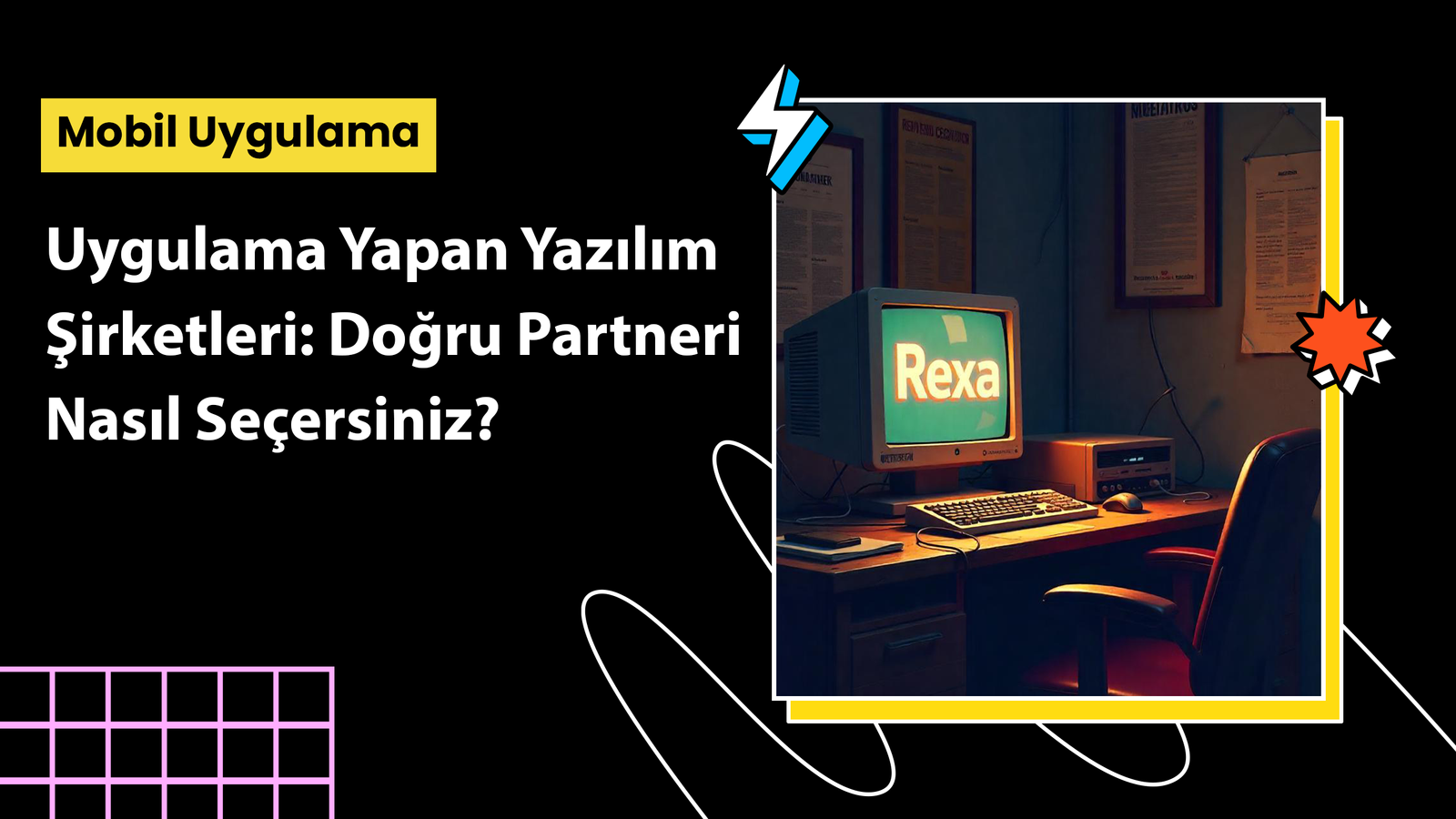 mobil uygulama yazılım ekibi”, “uygulama yapan firma ofisi”, “uygulama geliştirme süreç şeması
